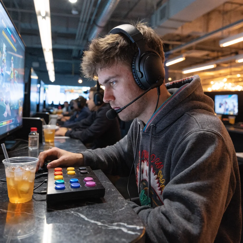 Fighting game setup with leverless