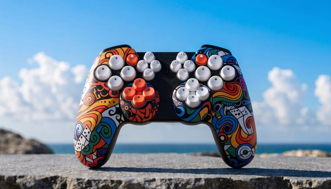 Custom leverless controller with mods and art